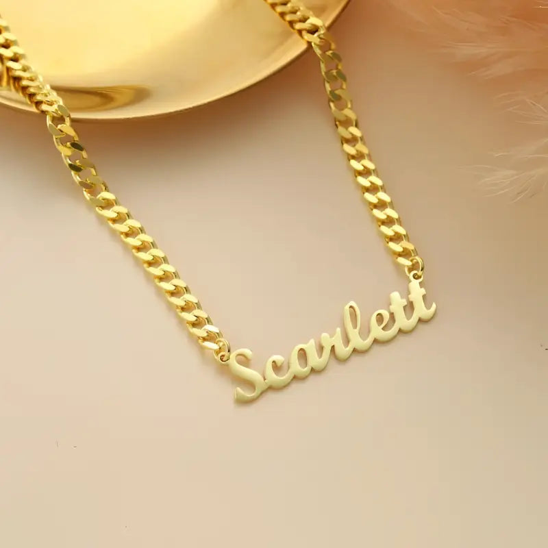 Personalised Name Necklace Australia - Custom Engraved Sterling Silver Jewellery Gift