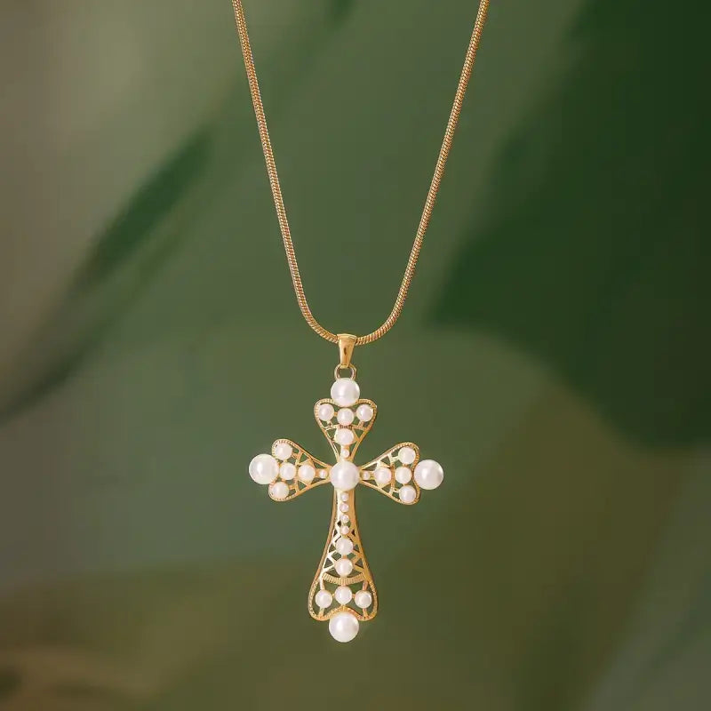 18K Gold Cross Necklace Australia - Faith Symbol Pendant Jewellery