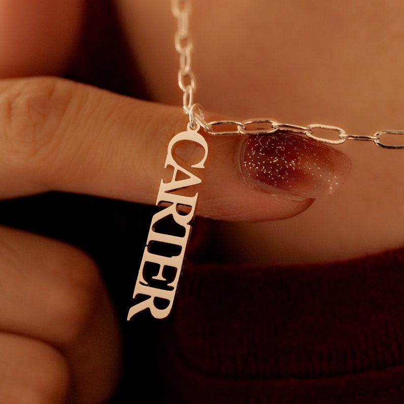 Personalised Chain Name Necklace – Custom Name Pendant | Theora & Co