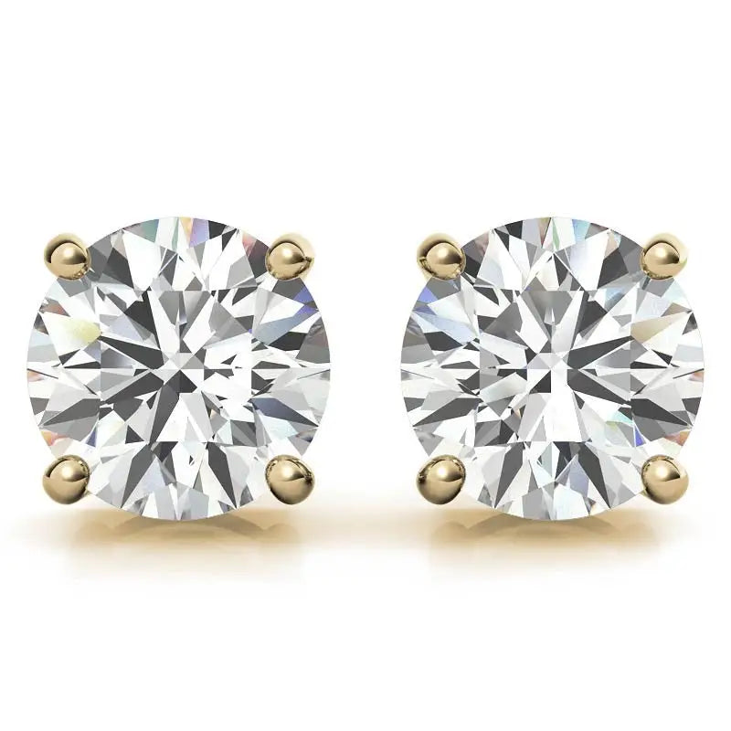 1.50 Ctw Lab Grown Diamond Stud Earrings in 14k White Gold (G-Vs) - Jewelry & Accessories - Earrings - Stud Earrings