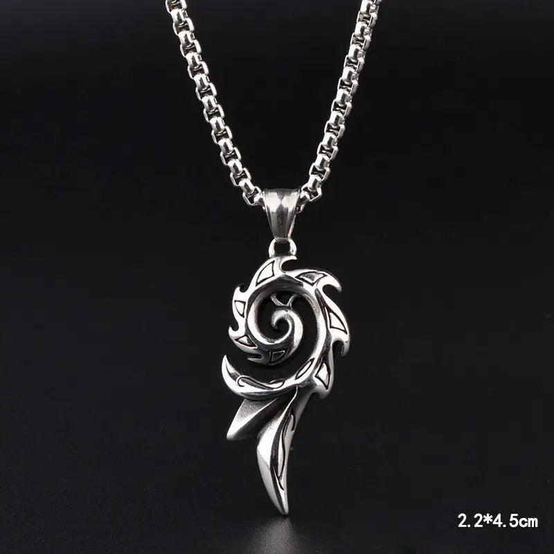 10 Designs Unique Men’s Necklace - Style F-Flame - ALL