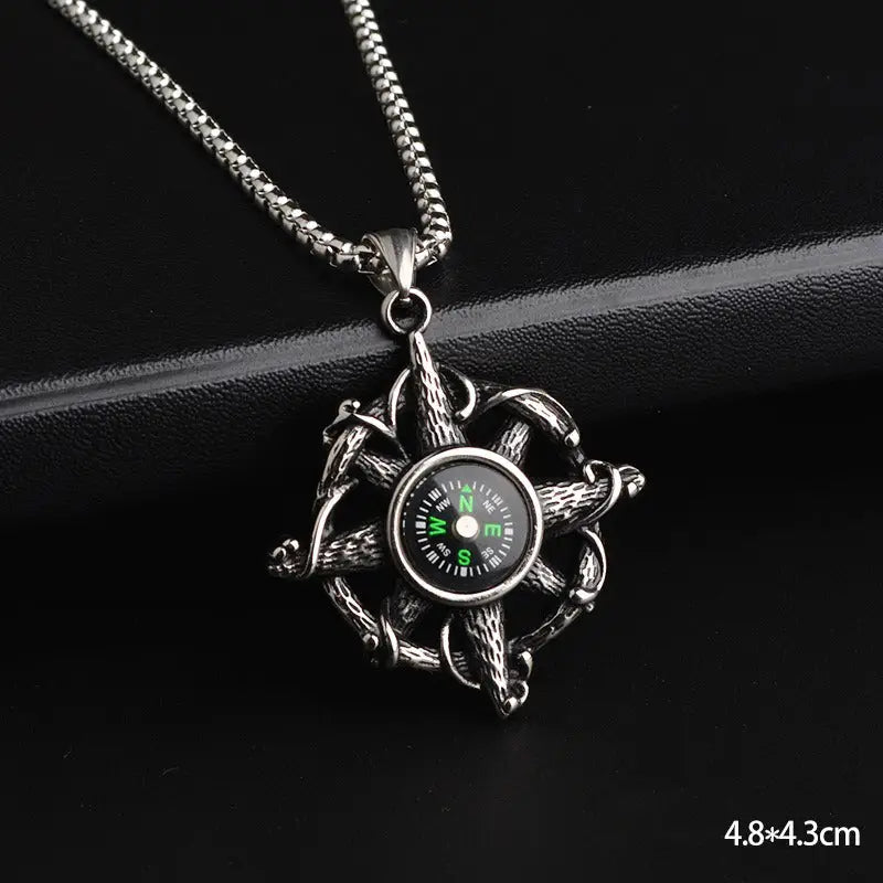 10 Designs Unique Men’s Necklace - Style H-Compass - ALL
