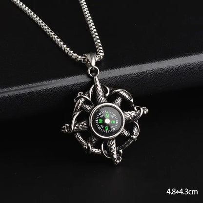 10 Designs Unique Men’s Necklace - Style H-Compass - ALL