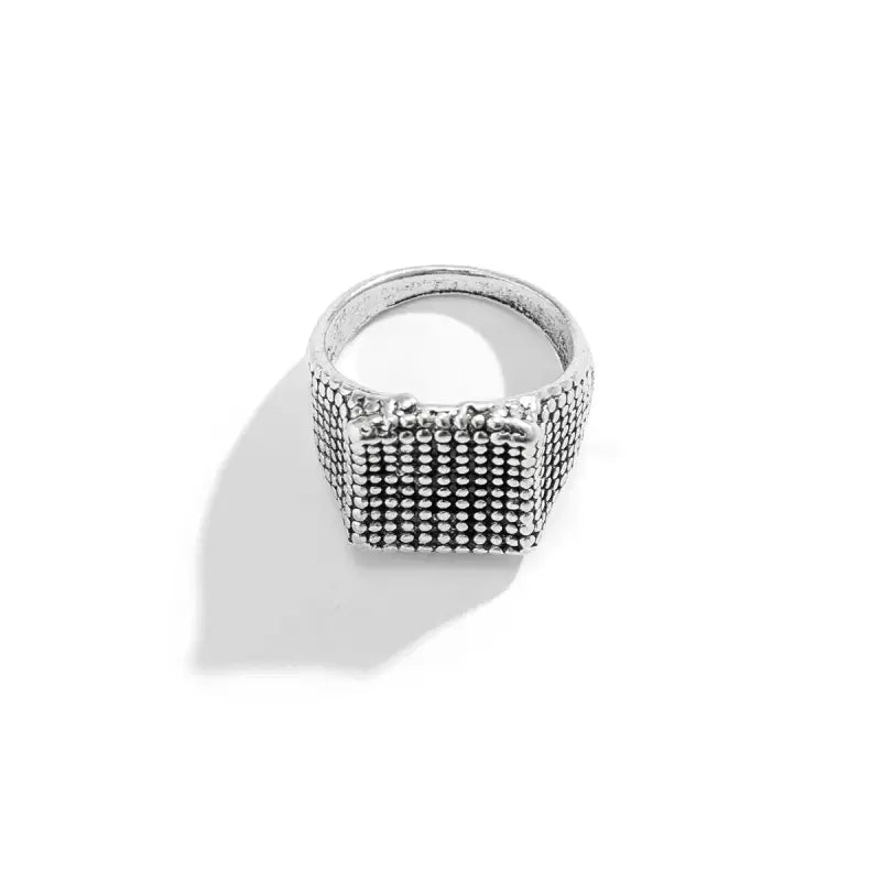 Square Design Men’s Ring – Modern Minimalist Statement for Everyday Style - Only - ALL